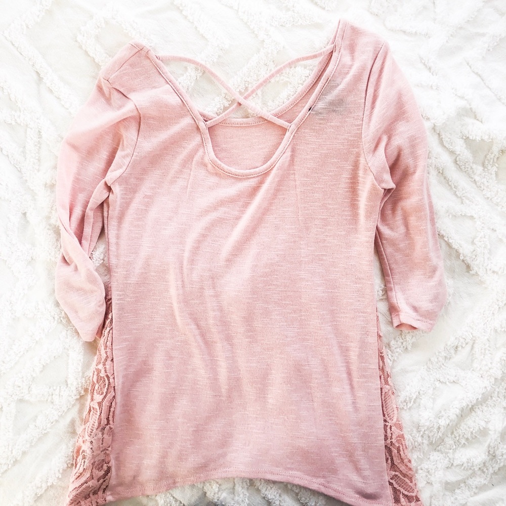 Pink Lace Top - Picture 2 of 5